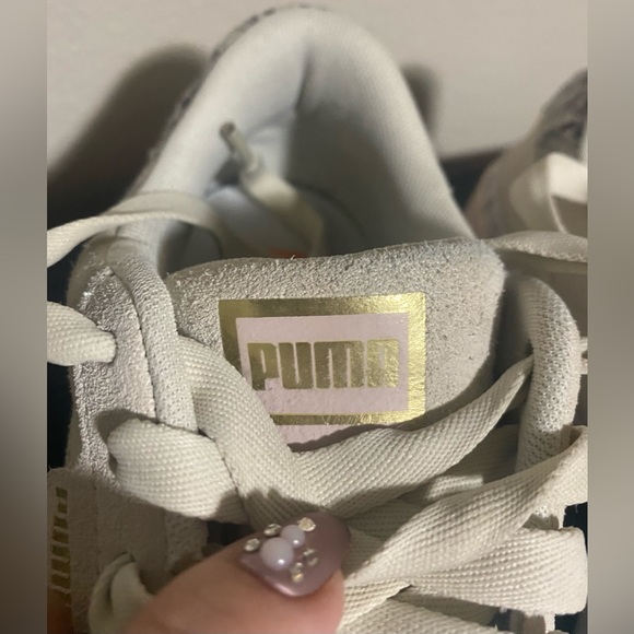 Used Good condition Puma womens Cali Suede Snake Platform Sneakers size 8.5 - Picture 8 of 15